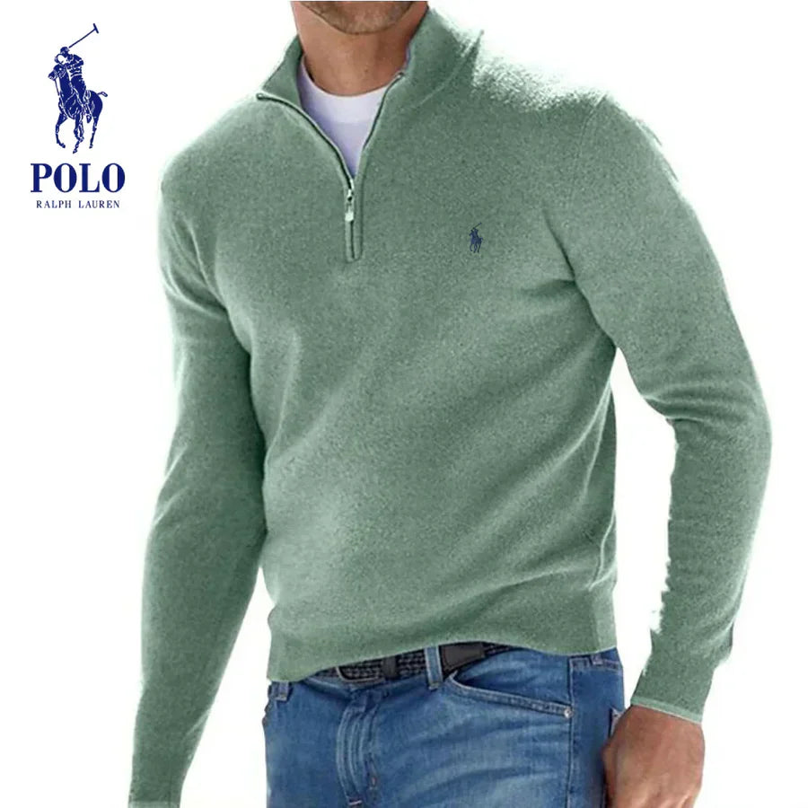 Pull zippé RL® Premium pour homme (remise)