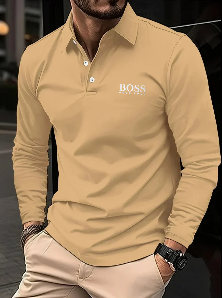 B0SS | Polo à manches longues pour homme